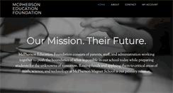 Desktop Screenshot of mcphersonfoundation.com