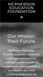 Mobile Screenshot of mcphersonfoundation.com